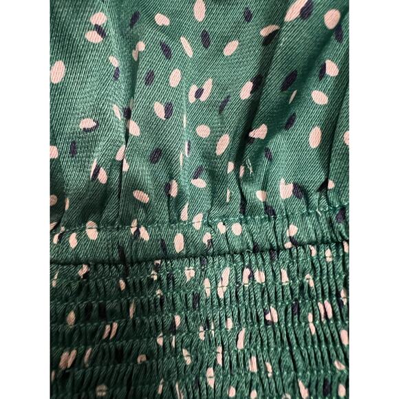 Princess Polly Melvin Green Polka Dot Top - Size 2 - Picture 7 of 9